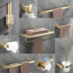 Antique Brass Toilet Roll Paper Holders,Towel Ring Hangers Bath Collection Set Wall Modern Mount 2025 - $39_99